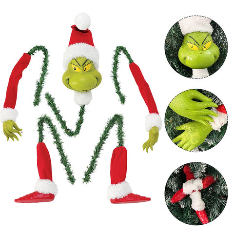 Grinch Weihnachtsdekoration Puppe - Für Kreativen Festlichen Spaß