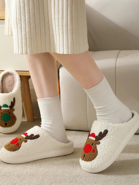 Rentier Kuschelpantoffeln – Für Warme Füße und Eine Festliche Stimmung