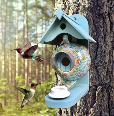 Buntes Vogelhaus - Perfekt für den Garten