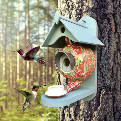 Buntes Vogelhaus - Perfekt für den Garten