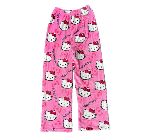 Hello Kitty Damen-Pyjama-Hose - Verspielt und Komfortabel für Traumhafte Abende