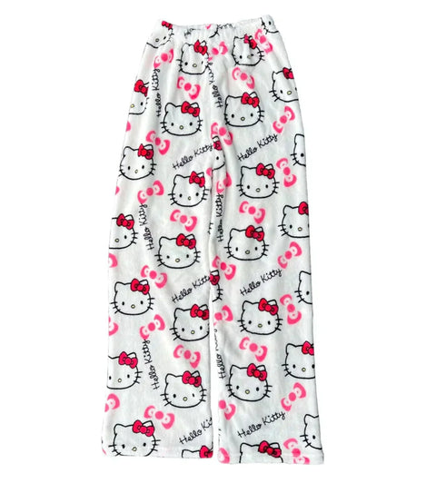 Hello Kitty Damen-Pyjama-Hose - Verspielt und Komfortabel für Traumhafte Abende