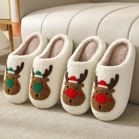 Rentier Kuschelpantoffeln – Für Warme Füße und Eine Festliche Stimmung