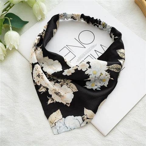 2022 Sommer Vintage Blumen Bandana – Stilvolle Haaraccessoires für Frauen und Mädchen