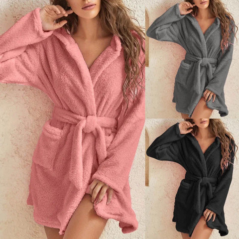 Luxe Fleece Bademantel - Wärme und Komfort für jeden Moment