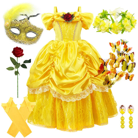 Luna Prinzessinnenkleid für Kinder – Verzauberndes und Elegantes Cosplay-Outfit