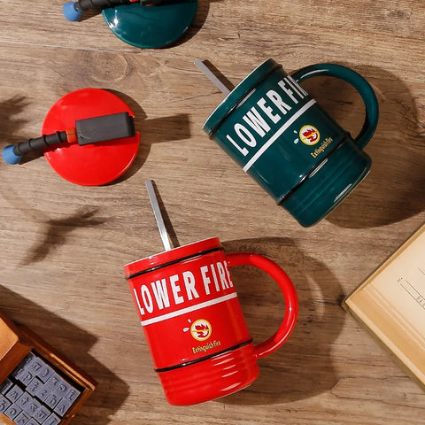 Kreative Feuerlöscher Tasse - Einzigartig und Praktisch für Zuhause oder im Büro