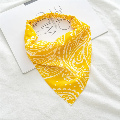 2022 Sommer Vintage Blumen Bandana – Stilvolle Haaraccessoires für Frauen und Mädchen