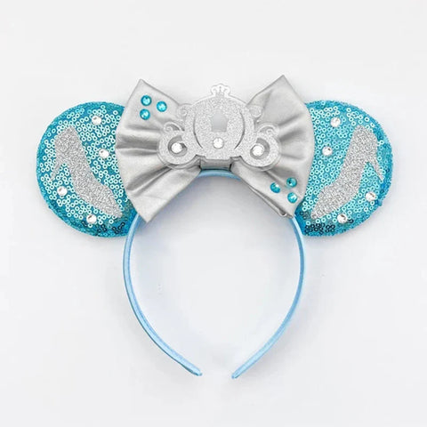 Frozen Haaraccessoires – Elsa und Anna Mickey Mouse Ohren Haarbänder für Mädchen