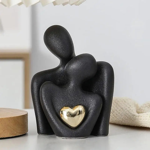 Herzerwärmende Umarmungsfigur – Liebe und Verbindung