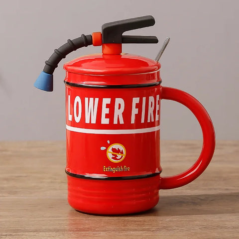 Kreative Feuerlöscher Tasse - Einzigartig und Praktisch für Zuhause oder im Büro