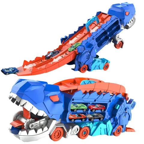 DinoRacer Spielset - Transformierendes Dinosaurier-Rennabenteuer