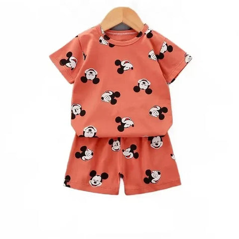 Zomerset für Kinder – Cartoon T-Shirt und Shorts mit Mickey Mouse Druck