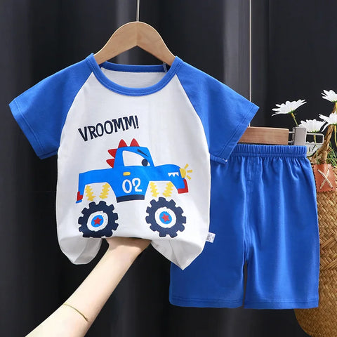 Zomerset für Kinder – Cartoon T-Shirt und Shorts mit Mickey Mouse Druck