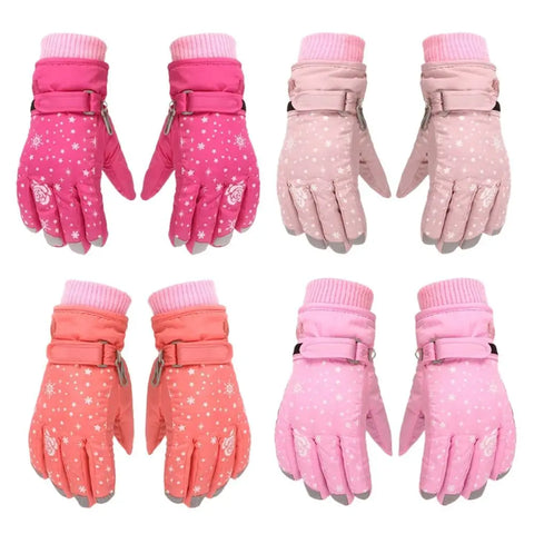 Warme wasserfeste Winterhandschuhe für Mädchen – Ideal für Schnee und Skifahren