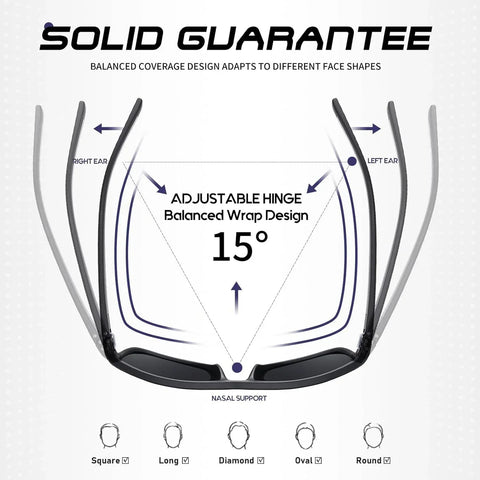 AquaShield Polarisierte Sonnenbrille 3-Pack – Geschützt und Stilvoll