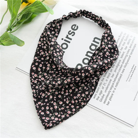 2022 Sommer Vintage Blumen Bandana – Stilvolle Haaraccessoires für Frauen und Mädchen