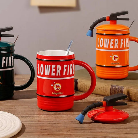 Kreative Feuerlöscher Tasse - Einzigartig und Praktisch für Zuhause oder im Büro