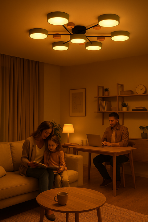 Moderne Skandinavische LED-Deckenlampe – Stilvoll & Nachhaltig