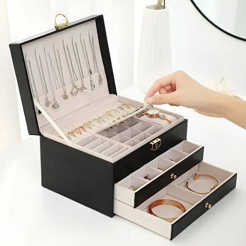 Luxe Mehrschichtige Schmuckbox – Stilvoller & Nachhaltiger Organizer