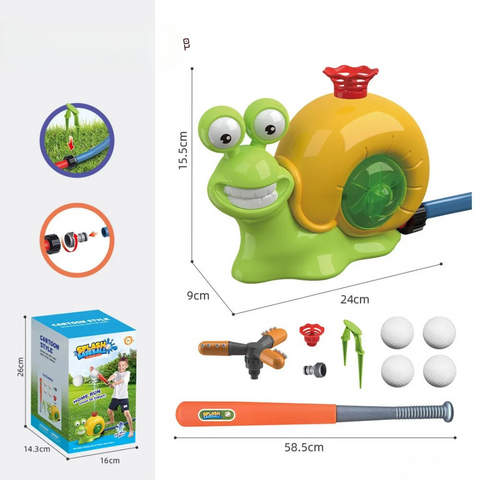 Wasserspaß Schnecken Baseball Set - Sportlich Spielen und Spritzen