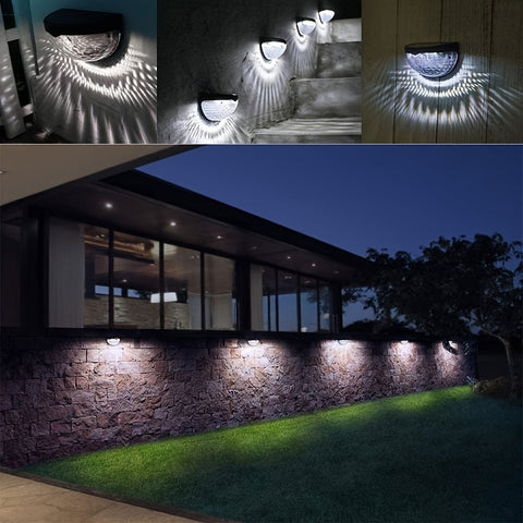 SolarGlow Halbrunde LED-Zaunbeleuchtung – Elegant und Nachhaltig