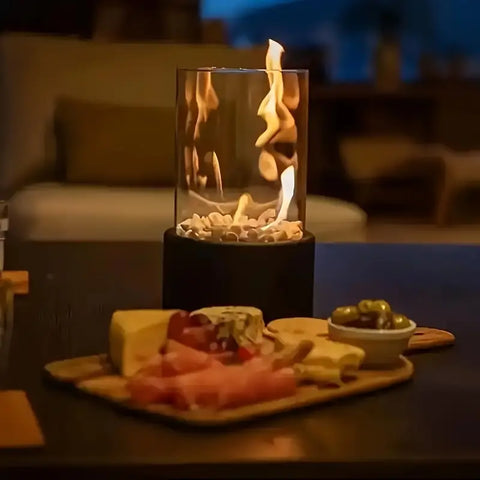 Luna Stilvolle Bio-Ethanol Tischheizung - Wärme und Atmosphäre