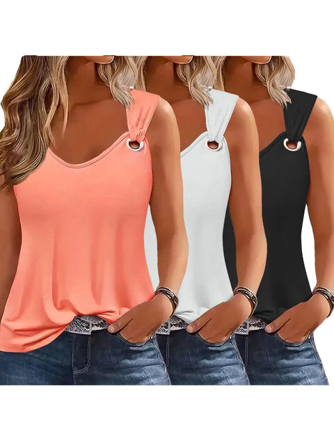 Damen Tanktops 3-Pack – Sommerfest und Locker