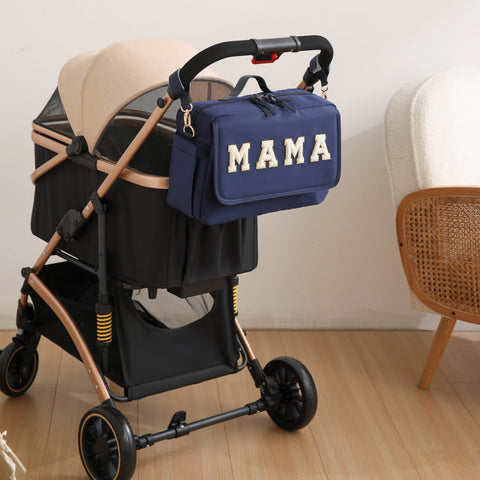 Mama Universeller Kinderwagen Organizer Tasche – Mit Isoliertem Becherhalter und Abnehmbarem Handyhülle