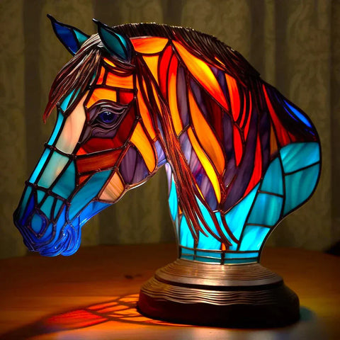 Künstlerische Glas-Mosaik Tierlampe – Farbe und Atmosphäre im Haus
