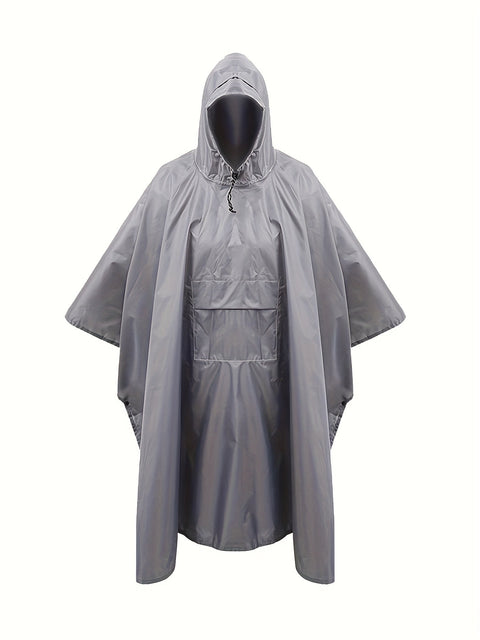 Wasserdichter 3-in-1 Poncho – Multifunktional und Atmungsaktiv für Wandern, Campen und Radfahren