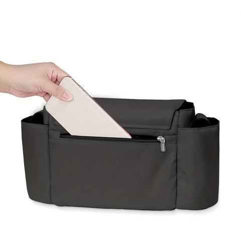 Multifunktionale Kinderwagen Tasche – Große Kapazität, Wasserdichte Hängtasche mit Fächern für wichtige Babyartikel
