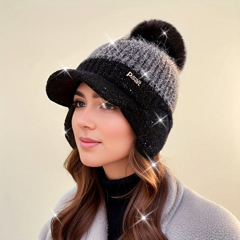 Jade Strick Baseballmütze – Warmer und Stilvoller Schutz