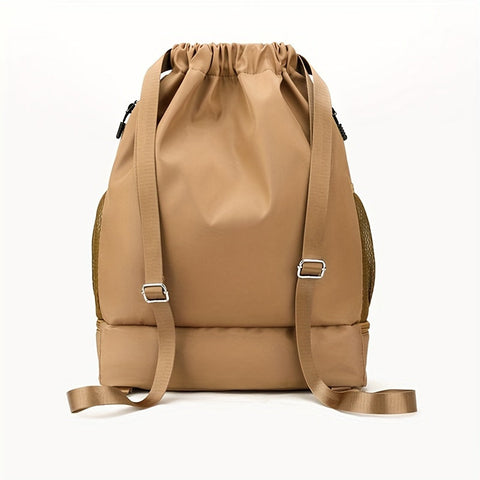 Stylische Nylon-Gymtasche mit Kordelzug – Praktisch und Wasserdicht für Sport und Reisen