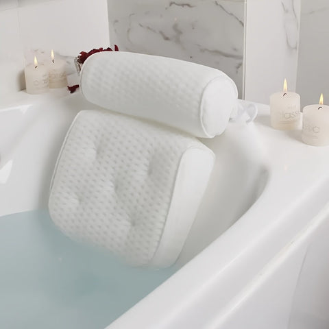 Luxe Spa Badkissen - Weiche Nacken- und Rückenstütze mit Antirutsch-Saugnäpfen für ultimativen Komfort