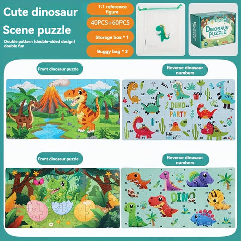 Bildungs-Dinosaurier-Puzzle - Für kreatives Lernen und Spielspaß