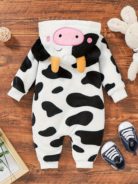 Süßer Baby Kuh Overall – Inklusive Hut für Herbst und Winter