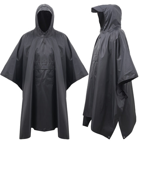 Wasserdichter 3-in-1 Poncho – Multifunktional und Atmungsaktiv für Wandern, Campen und Radfahren