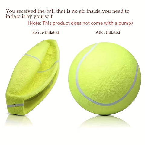 Extra nachhaltiger großer Hundetennisball – Ideal für Spiele und Aktivitäten im Freien