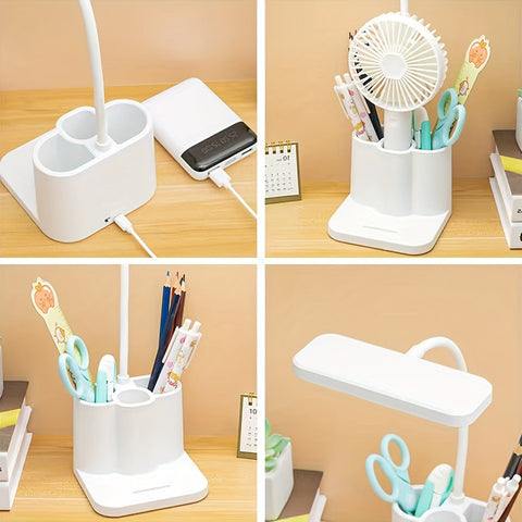 Schlanke Wiederaufladbare LED Schreibtischlampe mit Verstellbarer Beleuchtung – Perfekt zum Lesen und Arbeiten