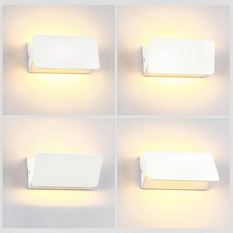 FlexiGlow Moderne Weiße Wandlampe – Verstellbarer Klappmechanismus für Perfekte Lichtverteilung