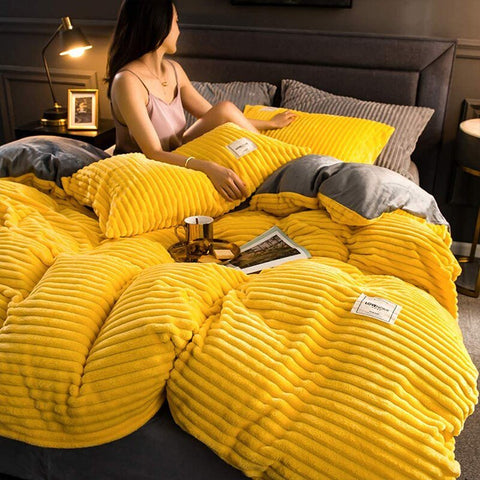 Luxe Fleece Bettbezug - Wärme und Komfort für den Winter