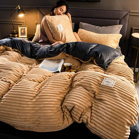 Luxe Fleece Bettbezug - Wärme und Komfort für den Winter
