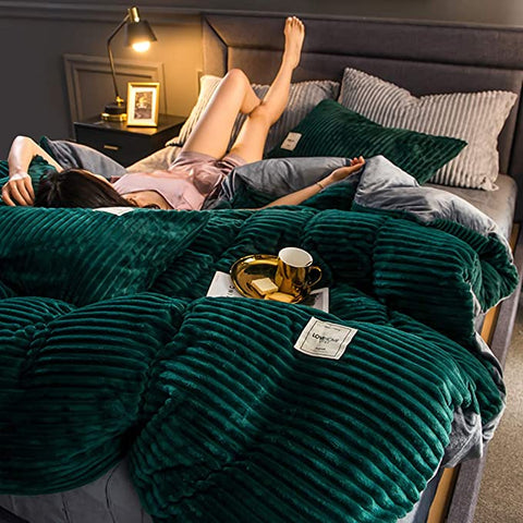Luxe Fleece Bettbezug - Wärme und Komfort für den Winter