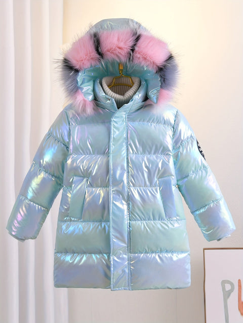 Ivy Glänzende Winterjacke für Kinder - Trendy und Warm für Kalte Tage