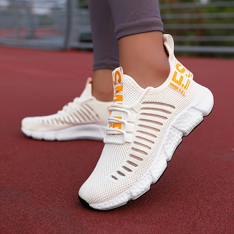 Atmungsaktive Strick-Plattform-Sneaker für Damen – Bequem und Trendy