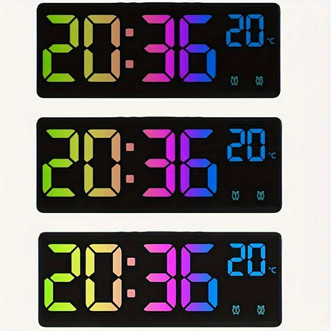 RGB Digitale Wecker – Sprachgesteuert, Doppelalarm und Temperaturanzeige