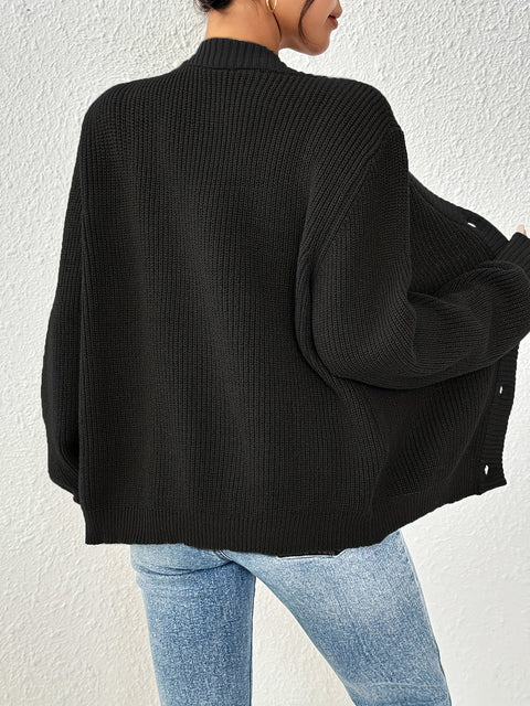 Autonomer Effen Strickcardigan – Stilvoll und Warm für Frühling und Herbst