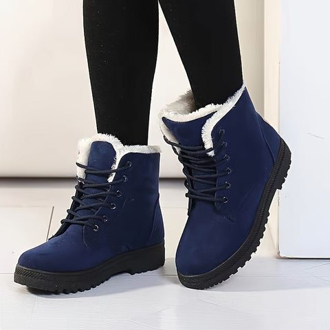Damen Stilvolle Winter Stiefeletten - Halte deine Füße Warm und Bequem