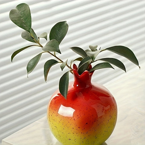 Granatapfel Vase - Handgefertigte Elegante Dekoration
